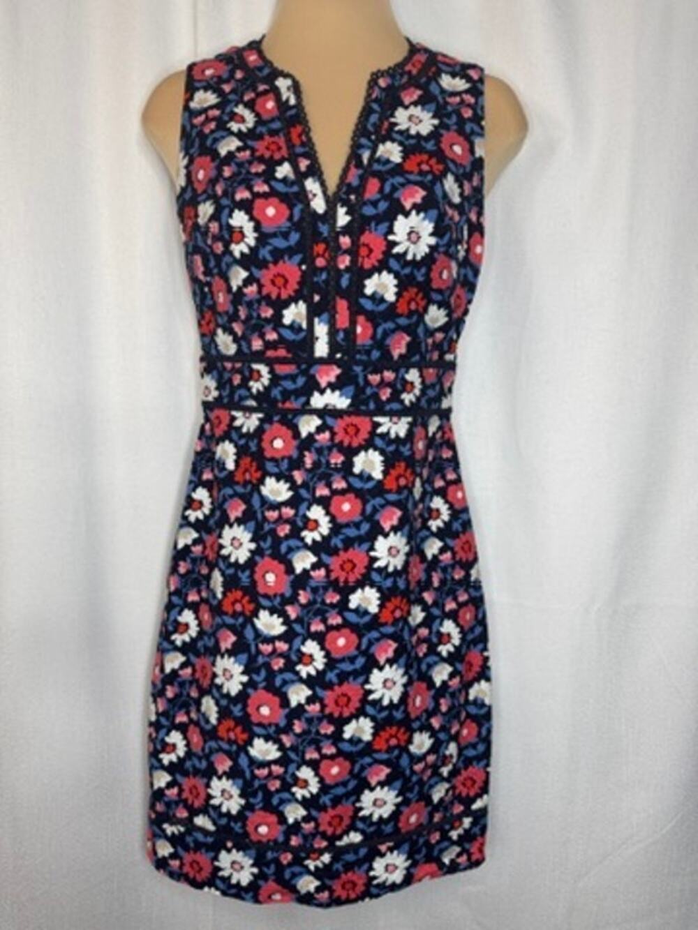 392. Kate Spade New York Floral Sleeveless Sheath Dress Size 4